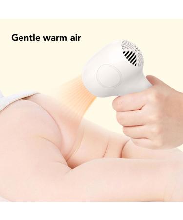 Cordless Baby Hair Dryer 2 Speed Rechargeable Blow Dryer for Infant Toddler with Low Noise Portable Gentle Constant Temperature Suitable for Newborns (Milky White and Brown) - Buy Online on GoSupps.com