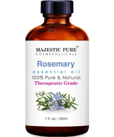 Majestic Pure Rosemary Essential Oil 1 fl oz - Therapeutic Grade, Pure & Natural for Aromatherapy, Massage & Household Use - Buy Online on GoSupps.com