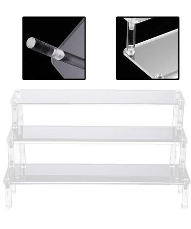 Acrylic Shelf 1pc Three-Layer Display Rack Jewelry Holder Utensil Holder Multi-Layer Desktop Organizer Ladder Cake 30X21X15CM - Buy Online on GoSupps.com