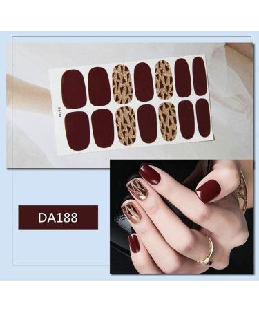10 Sheets Leopard Full Wraps Nail Polish Stickers with Nail File MWOOT Nail Stickers Strips Self-Adhesive Nail Art Decals Designs for Women Girls - Buy Online on GoSupps.com