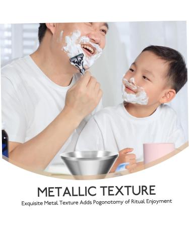 Angoily Stainless Steel Razor Shell & Shaving Cup | Premium Shaving Tool for Men | Durable Metal Bowl & Soap Loop - Buy Online on GoSupps.com