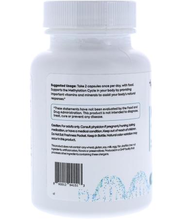 LIFEDNA Methyl + Methylfolate - Methylated Folate Vitamins Active 5-MTHF TMG Optimized Homocysteine Brain Cardiovascular Highly Bioavailable MTHFR Supplement - Buy Online on GoSupps.com