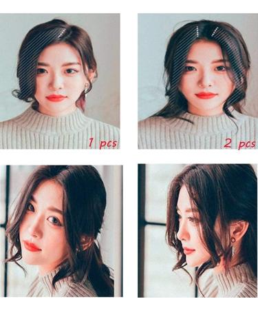 2PCS Light Brown Side Bangs 100% Human Hair Clip-in Fringe Extensions - Buy Online on GoSupps.com