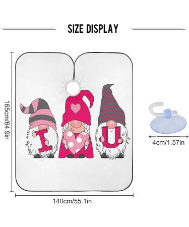 Waterproof Barber Cape - Gnome & Cheetah Pattern | Unisex Hair Cutting Bib for Men & Women - Buy Online on GoSupps.com