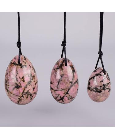 Yoni Egg Gift Box Set | Natural Rhodolite Stone Kegel Balls | 4 Pcs Exercise Boost Intimacy & Wellness - Buy Online on GoSupps.com