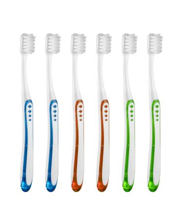 Frekare Extra Soft Toothbrushes for Adults with 10000 Micro Nano Bristles for Sensitive Teeth and Gum Recession (Compact Head 6 Count) 8802