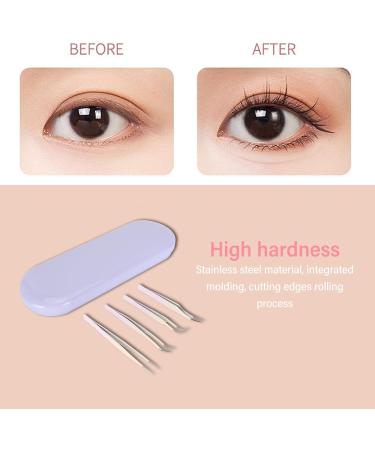 DIY Eyelash Appliances Tool Set - Premium Eyelash Tweezers Stainless Steel Scissors & Cluster Tweezers for Extensions - Enhance Your Beauty! - Buy Online on GoSupps.com