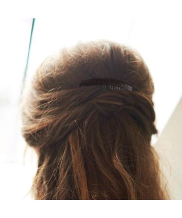 4 Pieces Plastic French Twist Comb Hair Clips for Women and Girls - 23 Teeth Side Combs for Fine Hair - 4 Colors - Buy Online on GoSupps.com