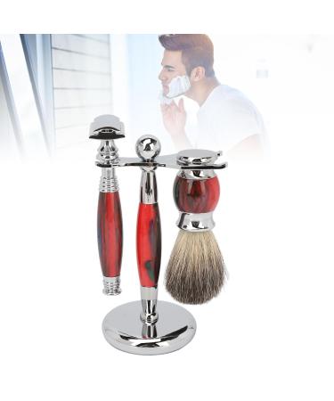 Beard Bowl Brush Set - Premium Beard Brush & Resin Stand for Men's Grooming Care - Buy Online on GoSupps.com