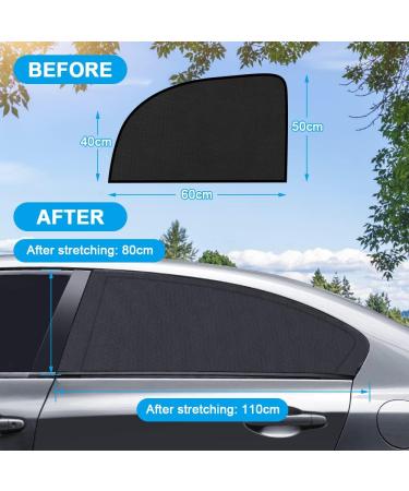 Uraqt Sun Protection Car Visor for Babies & Pets - UV Protection 2-Piece Universal Roller Shade for Rear Windows - Buy Online on GoSupps.com
