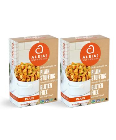 ALEIA'S BEST. TASTE. EVER. Plain Stuffing Mix - 10oz/2 Pack Authentic Taste Classic Stuffing for Gluten Free Recipes Certified Gluten Free Non-GMO Corn Free Soy Free Dairy Free Low Sodium