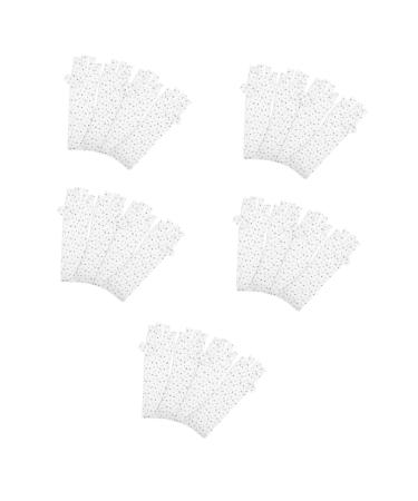 FRCOLOR 10 Pairs Nail Gloves Gel Manicure Uv Gloves Uv Lamp Glove for Gel Nails Protection Gloves for Manicures Gel Nails Gloves Nail Gel White Polyester Pattern