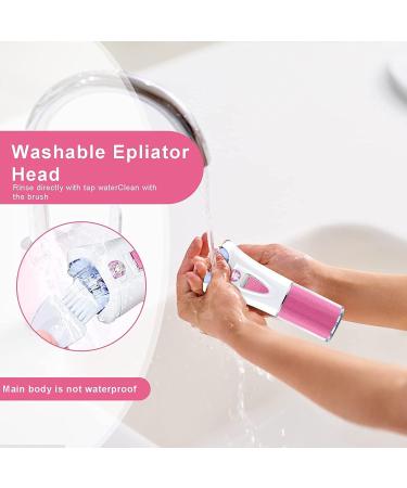 Portable Smooth Glide Epilator for Women - Cordless Electric Facial Hair Removal and Peach Fuzz Remover for Bikini, Face, Arms, Legs, Armpits - Gentle and Sensitive Skin Care - Buy Online on GoSupps.com