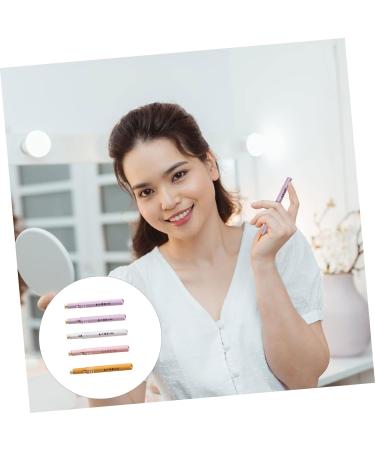 Housoutil 5pcs Retractable Lip Brush Makeup Applicators Lip Applicators Lip Gloss Wands Retractable Lip Liner Portable Makeup Brush Scrubber Lip Tint Lipstick Metal Mini 11.5x0.8cm Assorted Color - Buy Online on GoSupps.com