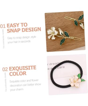 Beaupretty 1 Set hairpin hair barrettes for women elastic hair scrunchies girls hair tie girls hair band hair ties for girls clips for hair flower hair ties women's chic side clip alloy - Buy Online on GoSupps.com