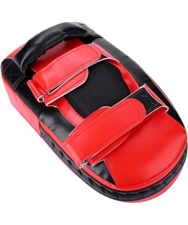 Kickboxing Training Pads | Martial Arts Hand Pads for Men and Women | Boxing Kick Shield in Black & Red - Buy Online on GoSupps.com