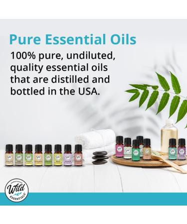 Wild Essentials Peppermint Essential Oil 2 Pack - 100% Pure Therapeutic Grade 10ml Made in USA - Buy Online on GoSupps.com