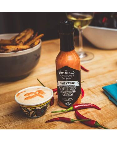 La Pimenterie Hot Sauce - Bollywood (Curry-Coconut) 148ml Curry Coconut - Buy Online on GoSupps.com
