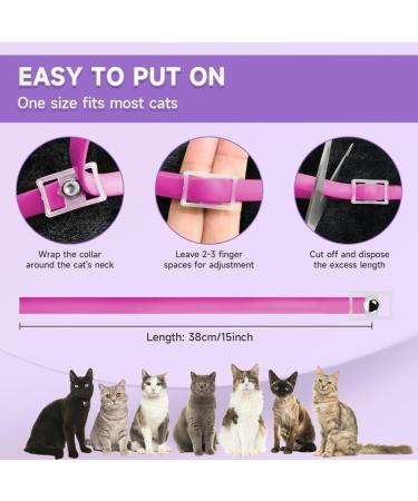 1 Pack Natural Protection Repellent Collar for Cats Cat Repellent Treatment Adjustable Cat Repellent Collars Water Resistant Repellent Collar for Cats Pink - Buy Online on GoSupps.com