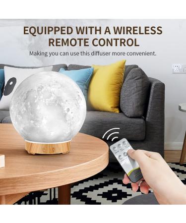 MEIDI Essential Oil Diffuser - Remote Controlled Aromatherapy Moon Lamp with Cool Mist Humidifier - Buy Online on GoSupps.com
