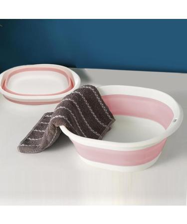 Camping Foldable Wash Bins Hangable Sink Foldable Dish Tub for Camping Portable Washing Basin Space Saving Hangable Washtub Pink Medium - Buy Online on GoSupps.com