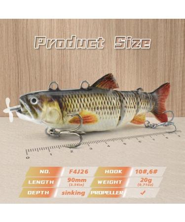 Luretron Electric Fish Luretron Fish Luretron Fish Lures Robotic Swimming Fishing Bait for Freshwater and Saltwater (#2) - Buy Online on GoSupps.com