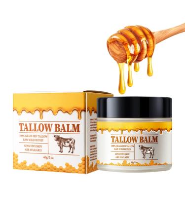 Moisturiser for Dry Skin - Tallow Honey Balm Body Lotion - Body Moisturiser for Whole Body Face Hand Leg - Nourish Smooth Body Cream - Repair Barrier Face Moisturiser - Body Moisturiser for Dry Skin