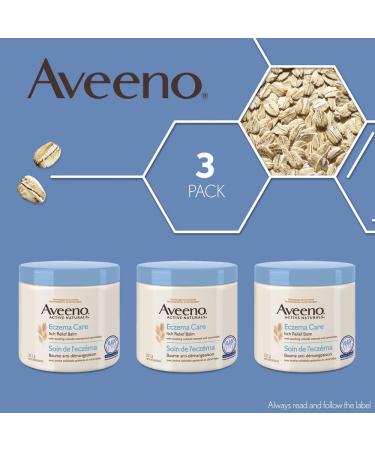 Aveeno Lotions Eczema Care Anti-Itch Balm Eczema Treatment Cream With Colloidal Oatmeal Pack of 3 (933g Total) White Packaging May Vary - Buy Online on GoSupps.com