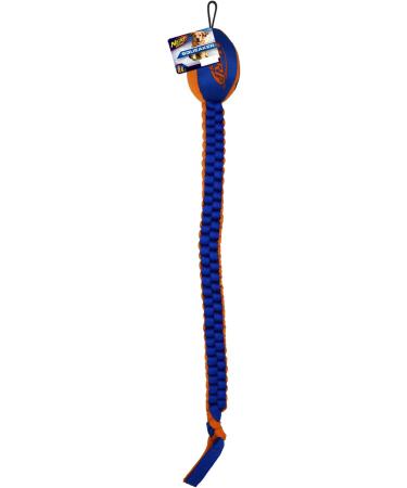 Nerf Dog Durable Toy 30 Tug Squeaking Football - Blue/Orange | Lightweight, Non-Toxic, BPA-Free - Buy Online on GoSupps.com