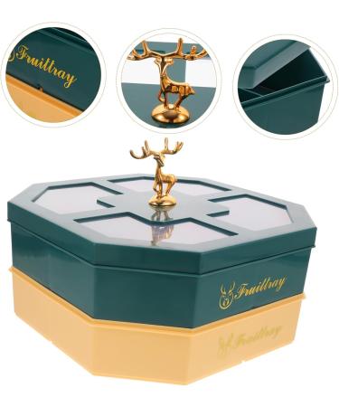 PRETYZOOM Box Plate Multi Accessory Dried Daily A Food Desktop Nut Candy Portable Layers Veggie 26X17.5CM As Shown - Buy Online on GoSupps.com