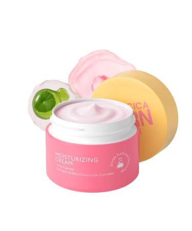 CLY AMS Centella Moisturizing Cream Rejuvenating Cream with Collagen Lightweight Hydrating Plump Skin | Anti-Aging Cream for Glass Glow Elasticity | Korea Skincare for All Skin Typles 1.06 Oz