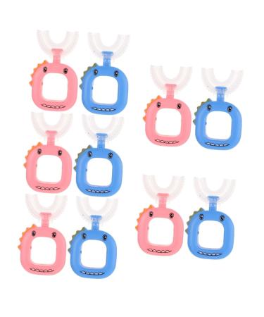 IPETBOOM 10 STK U-shaped toothbrush for children toothbrush for toddlers U-shaped children's toothbrush toothbrushes for children cartoon-silicone toothbrush children provide clean the lazy pp