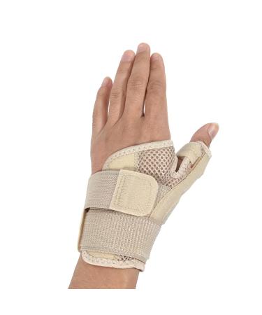 Thumb Splint with Wrist Brace - Universal Thumb Support for Men & Women Stabilizes Wrist & Hand One Size Fits Both Left & Right Beige - 1 Piece - Buy Online on GoSupps.com
