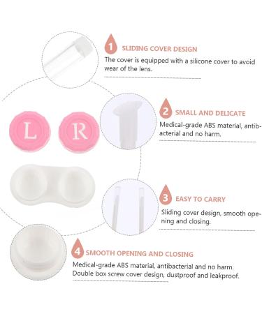 Lalafina Contact Lens Container - 2 Box Storage Holder & Applicator for Travel - Invisible Plastic Case for Contact Lenses - Buy Online on GoSupps.com