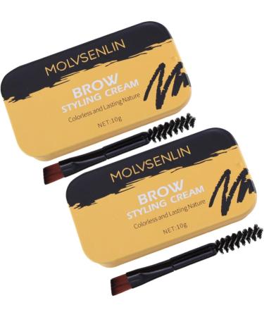 PLAFOPE 2 Pcs Eyebrow Styling Cream Brow Wax Eyebrow Soap Eyebrow Shaping Wax Lip Gloss Kit Wax Stick - Buy Online on GoSupps.com