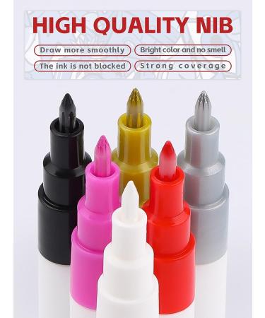 Kalolary 6 Color 3D Nail Art Pens Set - Nail Point Graffiti Dotting Pen for DIY Manicure Tools - Buy Online on GoSupps.com
