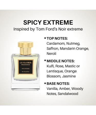 Inspired by T ford's Noir extreme Spicy Extreme EDP Long Lasting 12-14 Hours Perfume Spray for Women Men Unisex All Skin Types Cruelty Free - 1.7oz 50ml Inspired by T ford's Noir extreme Eau de Parfum 1.7 Fl Oz (Pack of 1) - Buy Online on GoSupps.com