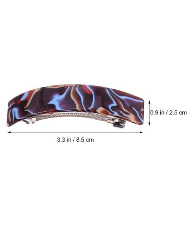 Lurrose 3-Piece Automatic Tortoise Hair Clip Set | Vintage French Design Cellulose Acetate Clips for Women & Girls | Perfect for Daily Outfits - Buy Online on GoSupps.com