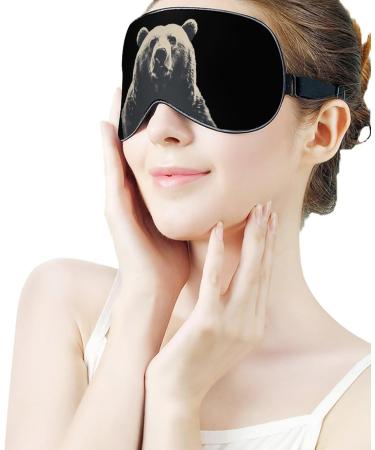 Bear Sleep Mask - Ultimate Light Blocking Eye Mask for Comfortable Sleep | Ultralight Travel Eye Cover for Men & Women - Buy Online on GoSupps.com