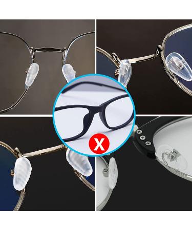 Vivixin Eyeglasses Nose Pads 25 Pairs - Repair Kit with Screwdriver, Screws, Tweezer, Cleaning Cloth - Anti-Slip Silicone Ear Grip - Nose Pad Replacement for Sunglasses & Reading Glasses - Buy Online on GoSupps.com
