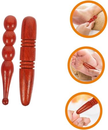 Buy Minkissy Acupuncture Rod - Portable Massage Device & Foot Massager | Unique Wooden Acupuncture Pen for Relaxation & Skiing - Buy Online on GoSupps.com