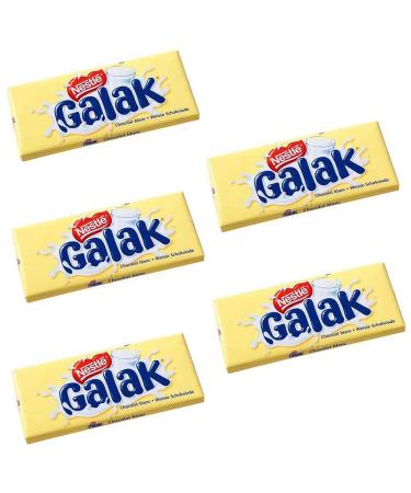 Nestle Galak White Chocolate Bars 100g Pack of 5