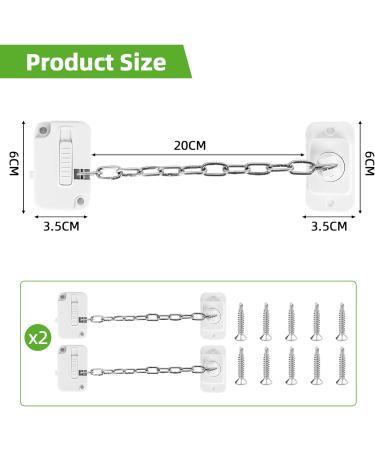 2pcs Window Safety Locks Window Restrictor Child Pet Window Locks for Upvc Windows Self Adhesive Adjustable Window Lock No Drilling for Child Pet Safety - Buy Online on GoSupps.com