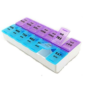 New E FAST CE4 Seven Day AM & PM Pill and Tablet Storage Box with 14 compartments by E FAST CE4