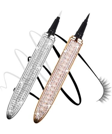 Gogogmee 2pcs Diamond Eyeliner Elf Eyeliner Liquid Eye Liner Makeup Accessories Retouching Pen Eyes 1 count (Pack of 1) Assorted Color - Buy Online on GoSupps.com