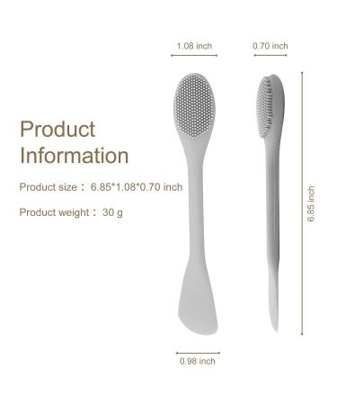 Silicone Face Mask Applicator 2-Pack | Soft Beauty Brushes for Mud Clay & Charcoal - Pink & Gray - Buy Online on GoSupps.com