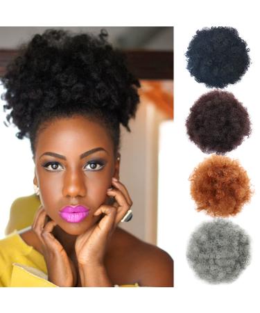 10 Inch Synthetic Buns Boy Wig | Afro Puff Hair Accessories for Girls & Women - Perfect Ballerina Look - Buy Online on GoSupps.com