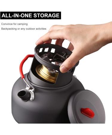 Alocs Camping Kettle - Premium Portable Tea & Coffee Pot for Outdoor Camping - Buy Online on GoSupps.com