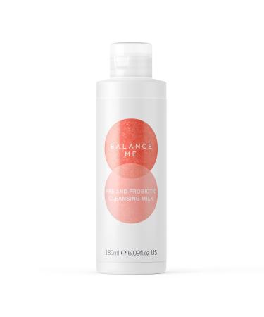 Balance Me Pre And Probiotic Cleansing Milk Fragrance Free Soothes and Strengthens Perfect for Sensitive Skin Made In UK 180ml