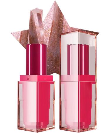Shimmering Lipstick - Long-lasting sparkling lip color smooth moisturizing makeup stick | Shimmer Shine Bold pigmented formula lightweight creamy texture for parties - Buy Online on GoSupps.com